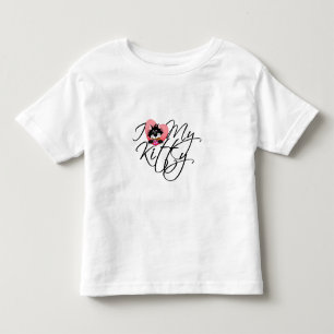 T-shirt Pour Les Tous Petits Amour du rose I mon Kitty