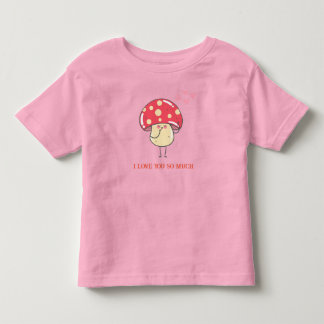 T-shirt Pour Les Tous Petits Amour et champignons