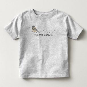 T-shirt Pour Les Tous Petits Amusants Chickadee Cute little Bird Traces