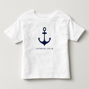 T-shirt Pour Les Tous Petits Ancre marine bleue marine personnalisée