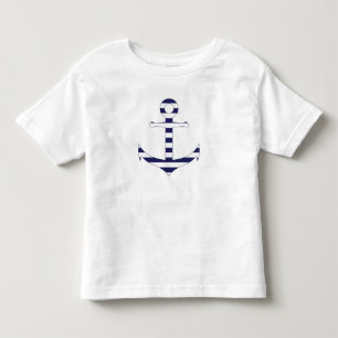T-shirt Pour Les Tous Petits Ancre nautique rayée