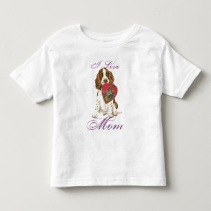 T-shirt Pour Les Tous Petits Anglais Springer Spaniel Heart Mom