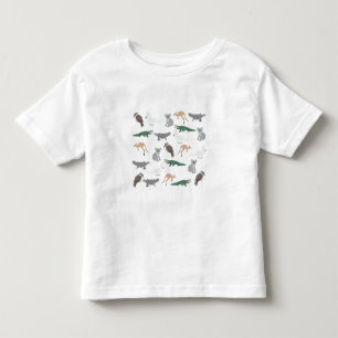 T-shirt Pour Les Tous Petits Animaux autochtones australiens Eucalyptus Motif v