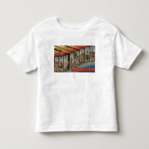 T-shirt Pour Les Tous Petits Ann Arbor, Michigan - grandes scènes de lettre