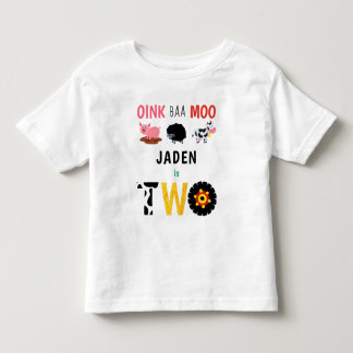 T-shirt Pour Les Tous Petits Anniversaire Anniversaire de la ferme de deux ans