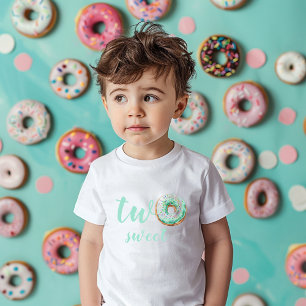 T-shirt Pour Les Tous Petits Anniversaire de la Donut verte
