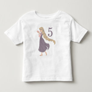 T-shirt Pour Les Tous Petits Anniversaire de Raiponce Princesse Disney