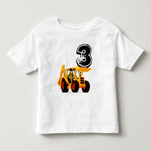 T-shirt Pour Les Tous Petits Anniversaire du bêcheur jaune fait sur commande d