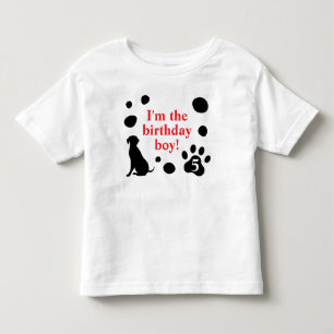 T-shirt Pour Les Tous Petits Anniversaire Taches de Dalmatien Fille/Garçon