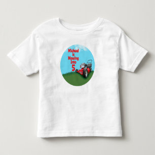 T-shirt Pour Les Tous Petits Anniversaire Tondeuse à Gazon Personnalisée