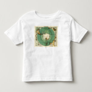 T-shirt Pour Les Tous Petits AntarcticaPanoramic MapAntarctica
