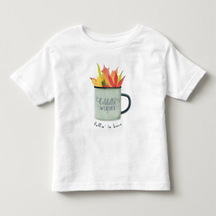 T-shirt Pour Les Tous Petits Aquarelle Météo Coulée Feuilles Automne