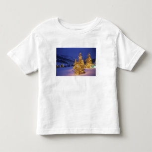 T-shirt Pour Les Tous Petits Arbres de Noël, Park City, montagnes de Wastch,