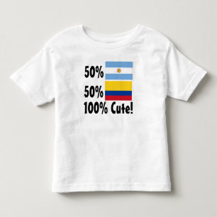 T-shirt Pour Les Tous Petits Argentin de 50% 50% 100% colombien mignon