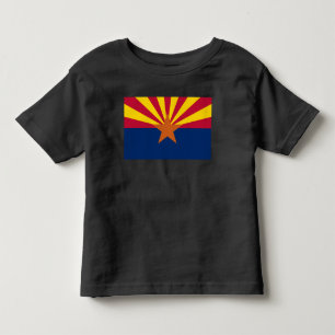 T-shirt Pour Les Tous Petits Arizona Drapeau : Réglage de Star Sun, État du cui