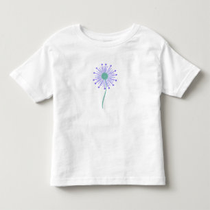 T-shirt Pour Les Tous Petits Arrière - plan à motif floral mignon