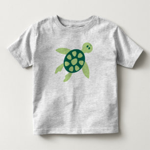 T-shirt Pour Les Tous Petits Art de la tortue verte