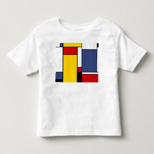 T-shirt Pour Les Tous Petits Art Géométrique Moderne Inspiré Par Mondrian