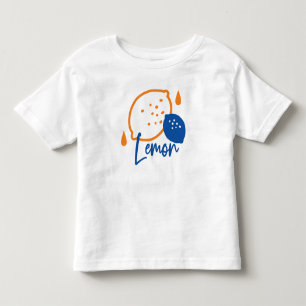 T-shirt Pour Les Tous Petits Art minimaliste de la ligne de citron - Fruit d'ag