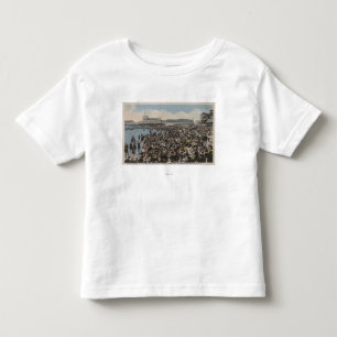T-shirt Pour Les Tous Petits Atlantic City, NJ - foule de vacances à la plage