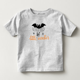 T-shirt Pour Les Tous Petits Attention Au Petit Monstre Halloween Toddler T-Shi