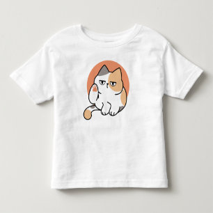 T-shirt Pour Les Tous Petits Attitude de Chat Paresseux – Trop Ennuyé pour S'en