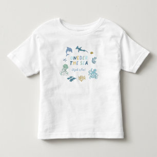 T-shirt Pour Les Tous Petits Au-Dessus De La Mer 1Er Birthday Boy