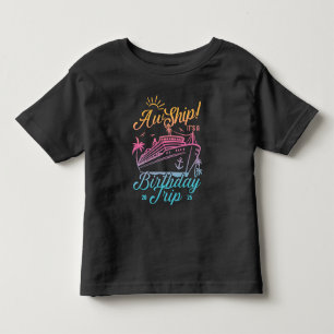 T-shirt Pour Les Tous Petits Aw Bateau Personnalisé Anniversaire Croisière Grou