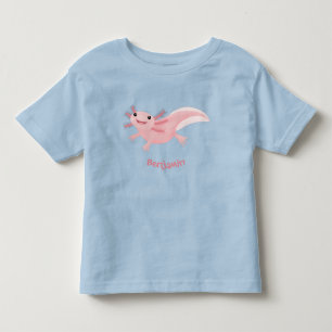 T-shirt Pour Les Tous Petits axolotl rose pâle