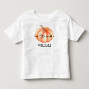 T-shirt Pour Les Tous Petits Baby shower d'aquarelle Petit Citrouille