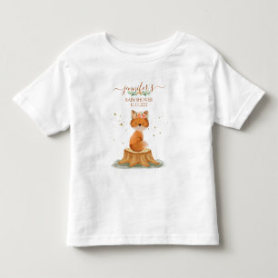 T-shirt Pour Les Tous Petits Baby-Shower Renard Rustique
