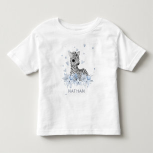 T-shirt Pour Les Tous Petits *~* Baby Zebra Floral Jungle Boy Toddler Kid