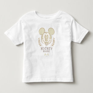 T-shirt Pour Les Tous Petits Badge Sporty Mickey Mouse Pastel
