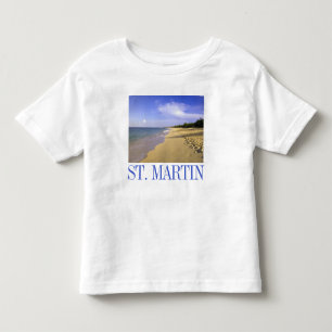 T-shirt Pour Les Tous Petits Baie Longue Long Bay Beach, St-Martin