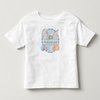 T-shirt Pour Les Tous Petits Balise de nom personnalisé Lapin garçon de Pâques