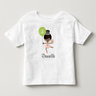 T-shirt Pour Les Tous Petits Ballerina Anniversaire bébé chemise Africaine Am