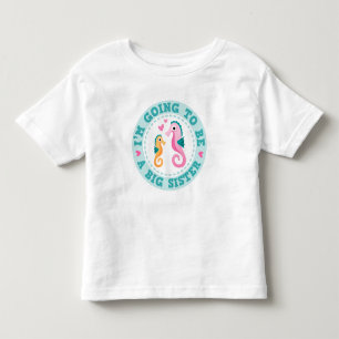 T-shirt Pour Les Tous Petits Bande dessinée mignonne Im d'hippocampe allant