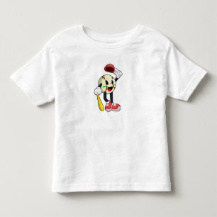 T-shirt Pour Les Tous Petits Baseball avec batte de baseball