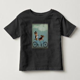 T-shirt Pour Les Tous Petits Basset Hound Tandem