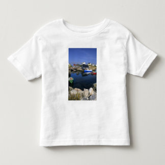 T-shirt Pour Les Tous Petits Beau village de Peggy's Cove avec port
