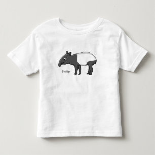 T-shirt Pour Les Tous Petits Belle illustration de tapir de dessin animé