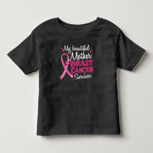 T-shirt Pour Les Tous Petits Belle maman Mère Cancer du sein Survivant