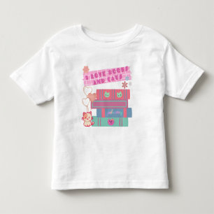 T-shirt Pour Les Tous Petits Bibliothèque Coquette - J'aime les livres & chats