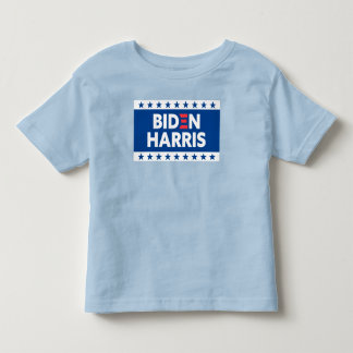T-shirt Pour Les Tous Petits Biden / Harris Stars Frame Blanc Bleu