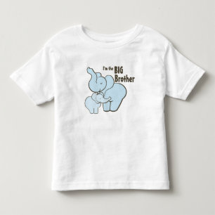 T-shirt Pour Les Tous Petits Big Brother Blue Elephant