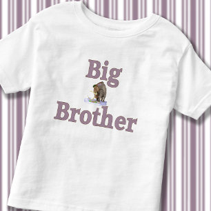 T-shirt Pour Les Tous Petits Big Brother Dinosaure de Mammoth Préhistorique