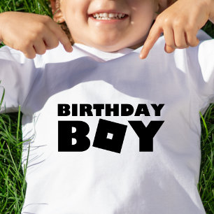 T-shirt Pour Les Tous Petits Birthday Boy Shirt