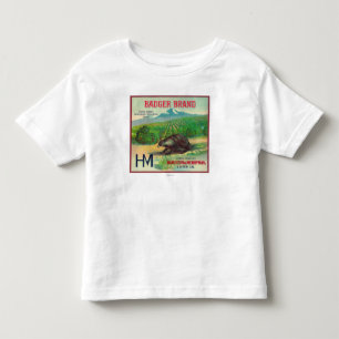 T-shirt Pour Les Tous Petits Blaireau LabelExeter orange, CA