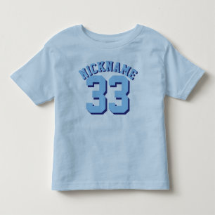 T-shirt Pour Les Tous Petits Bleu Design Jersey Sport