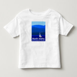 T-shirt Pour Les Tous Petits Bleu nord de l'Idaho